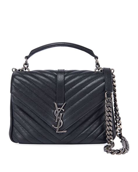 ysl silver handbag|ysl bag silver hardware.